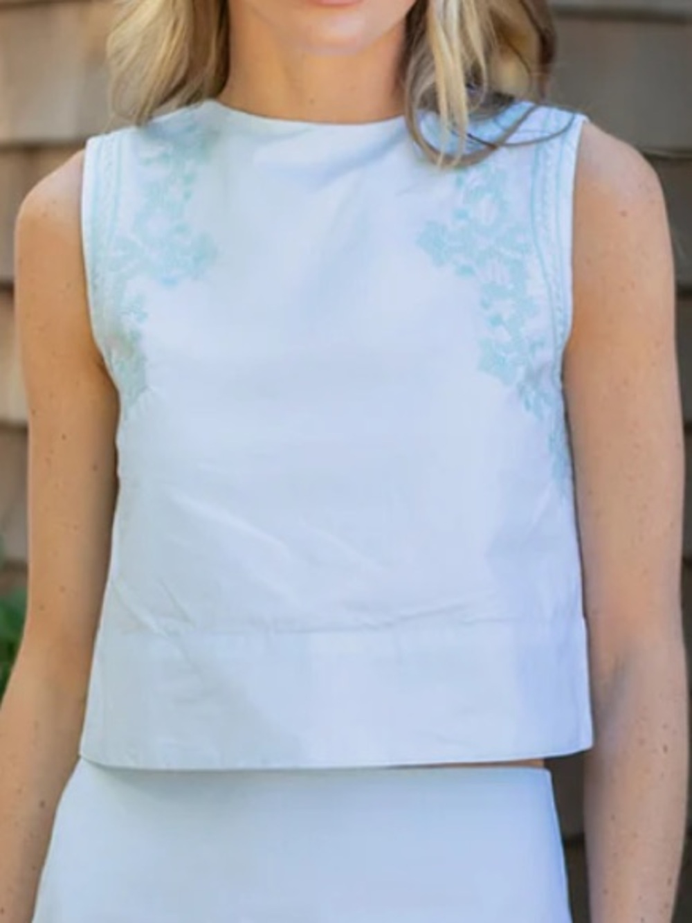 ISO JULIA AMORY SM MUSTIQUE TOP PALE AQUA